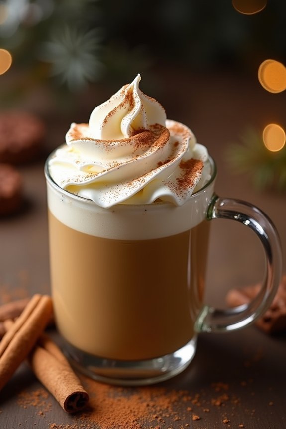 eggnog espresso holiday beverage