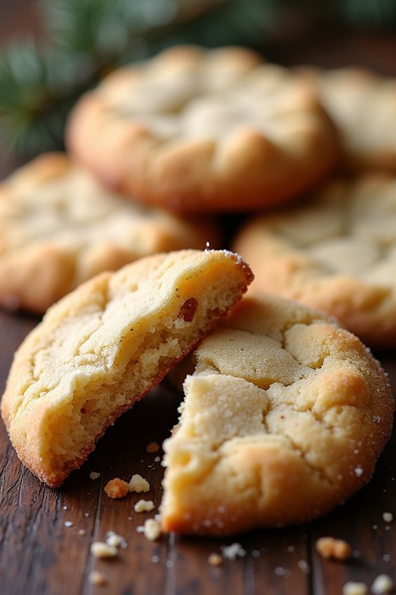 eggnog flavored festive cookies