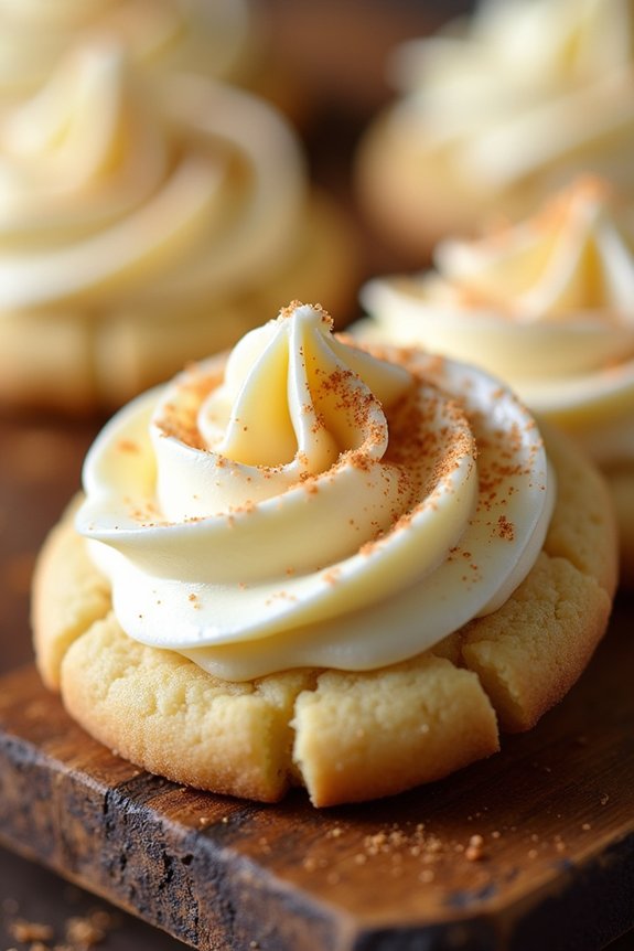 eggnog flavored holiday cookies