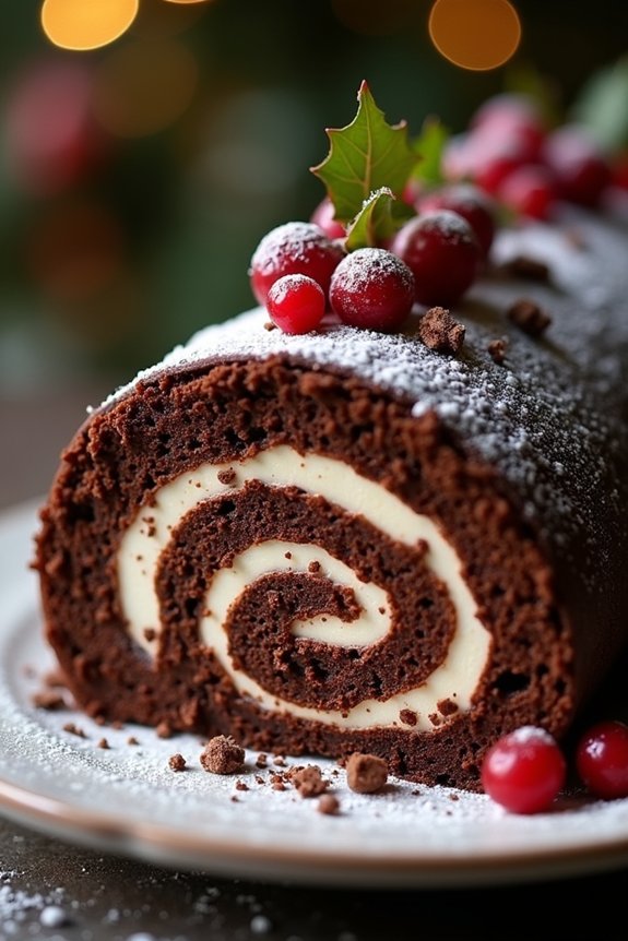 elegant christmas chocolate dessert
