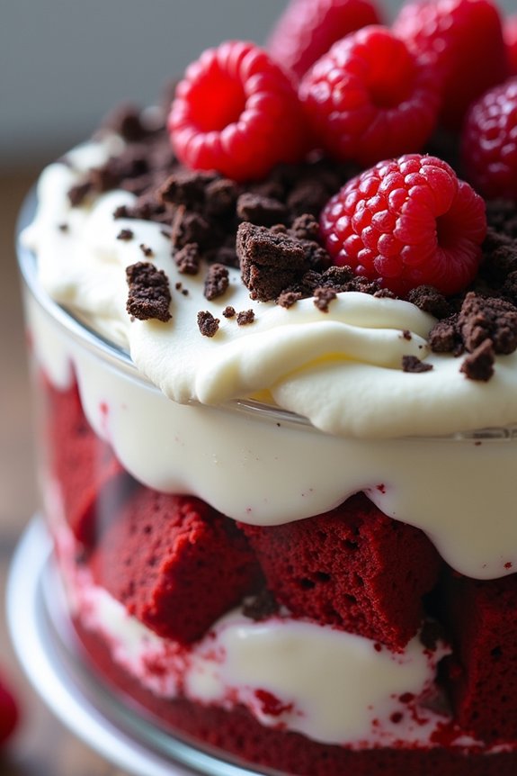 elegant festive dessert layers