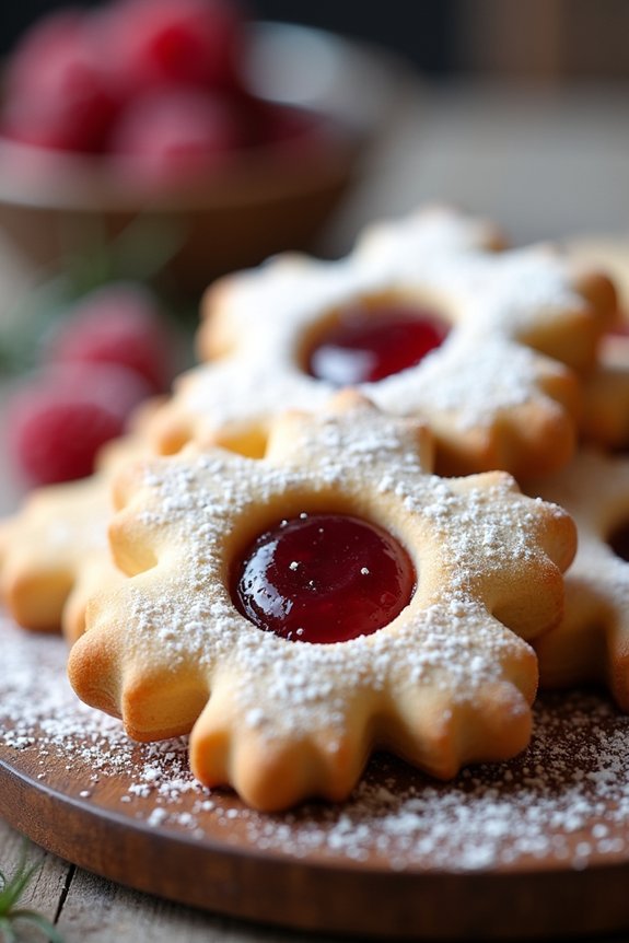 elegant holiday jam cookies