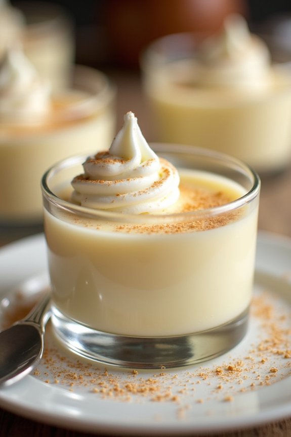 elegant holiday panna cotta