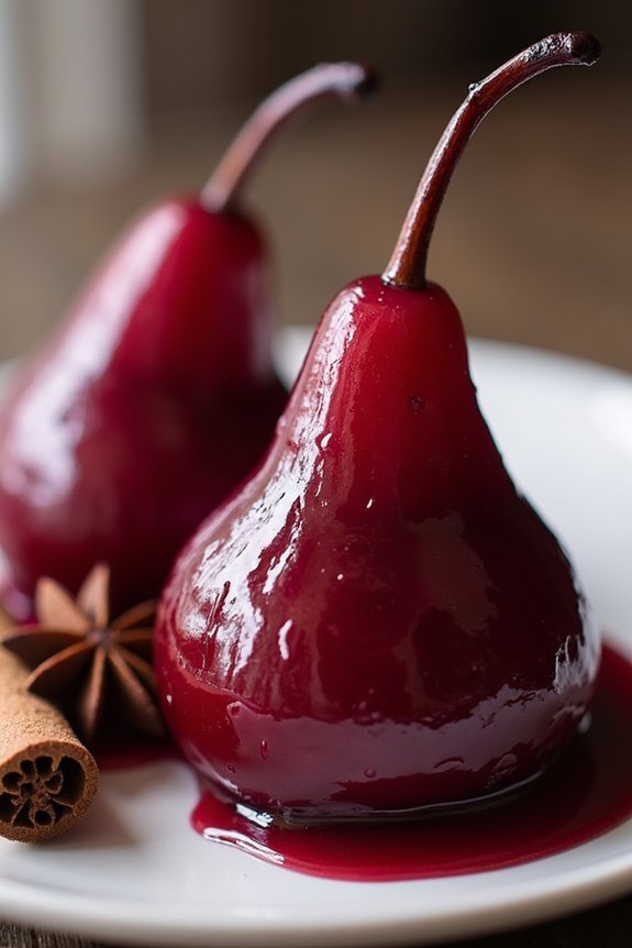 elegant mulled wine dessert