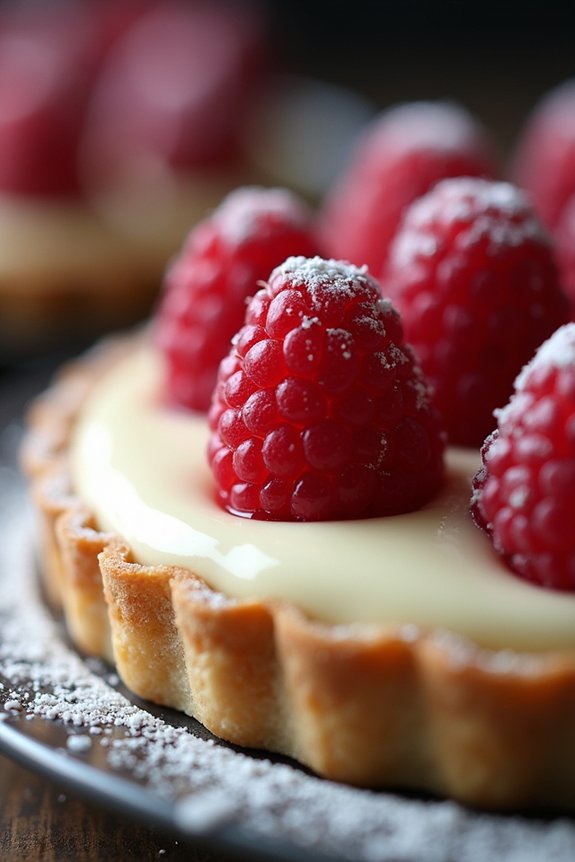 elegant white chocolate tart