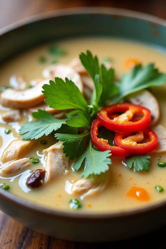 exotic thai coconut soup