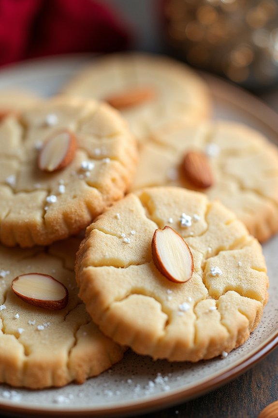 festive almond sugar cookies