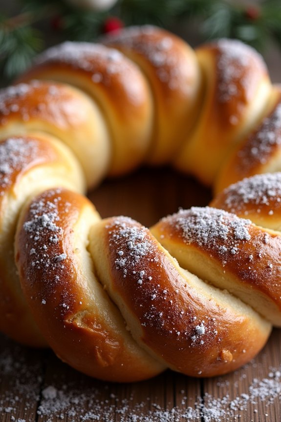 festive aromatic braided bread