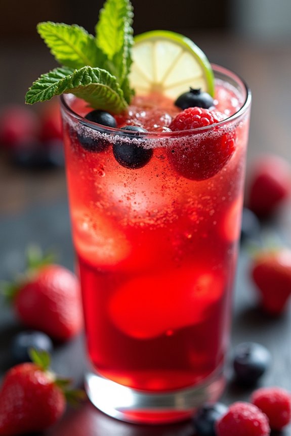 festive berry mocktail recipe