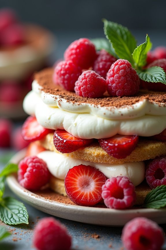 festive berry tiramisu delight