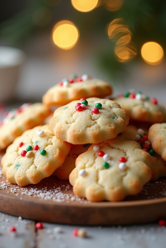 festive buttery shortbread cookies