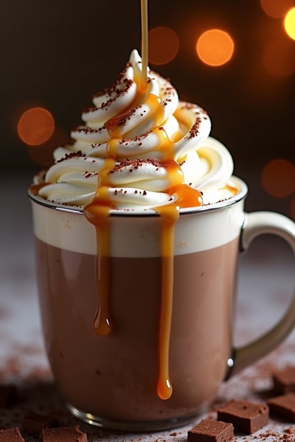 festive caramel hot chocolate