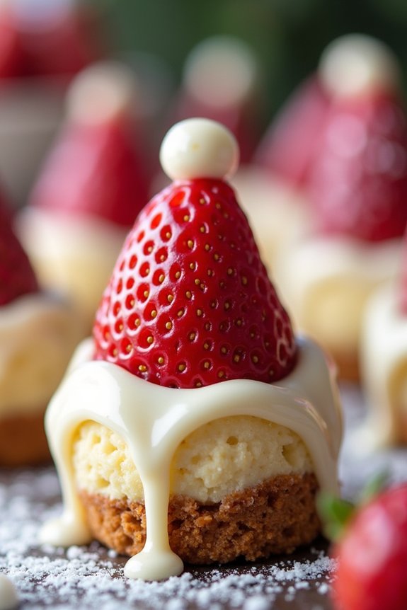 festive cheesecake bite treats