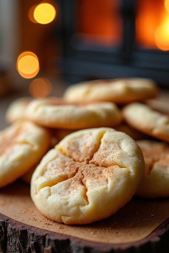 festive chewy eggnog cookies