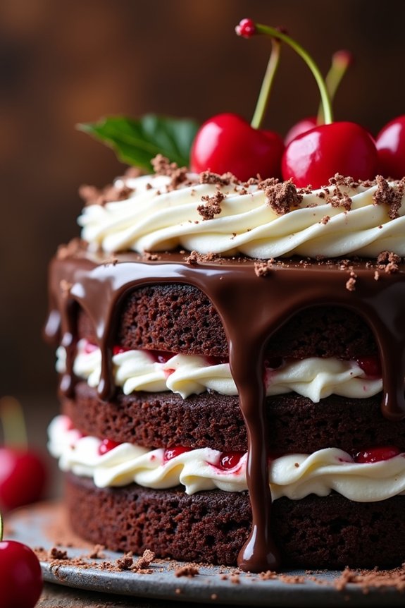 festive chocolate cherry delight