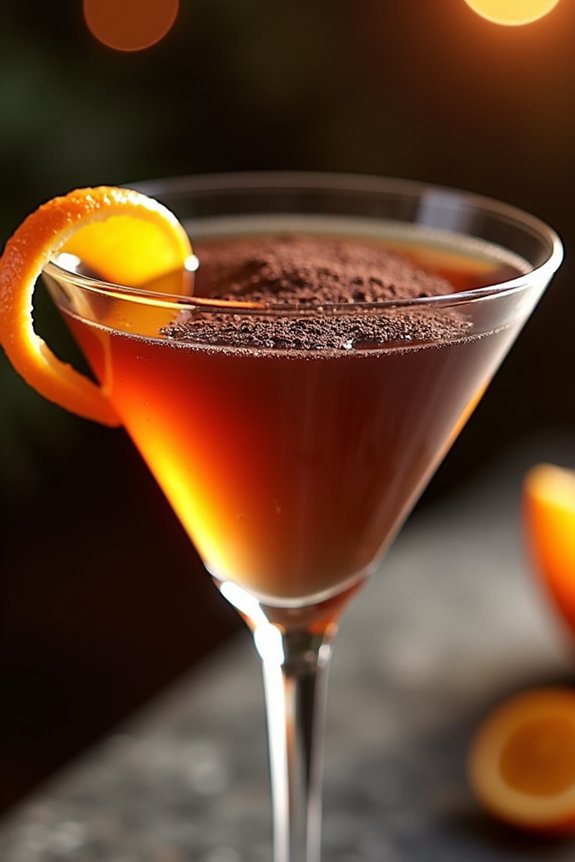 festive chocolate orange cocktail