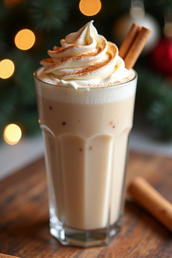 festive cinnamon milkshake delight