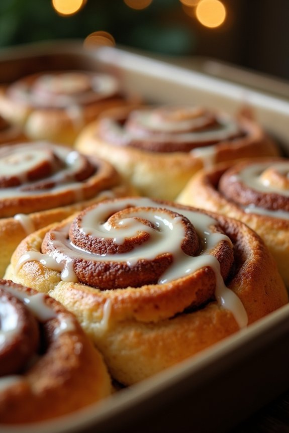 festive cinnamon roll delight