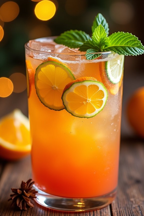 festive citrus mocktail delight