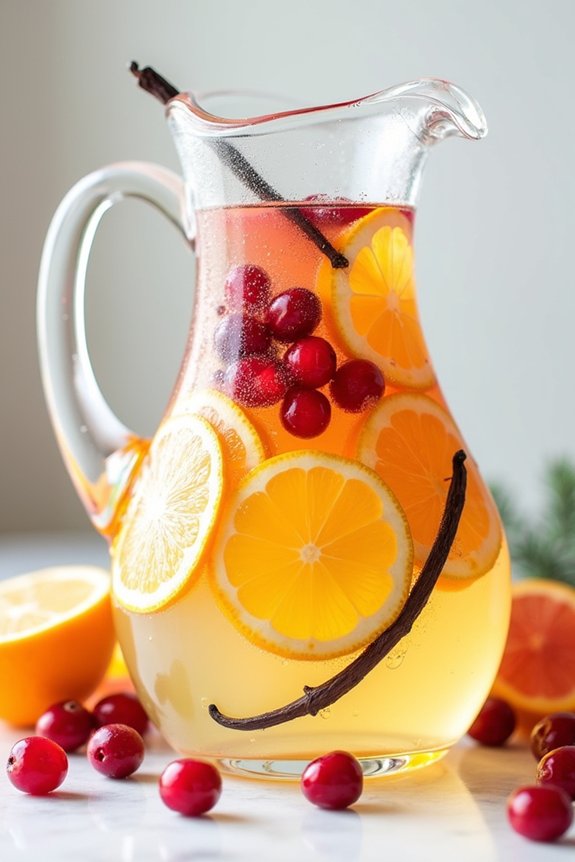 festive citrus vanilla sangria