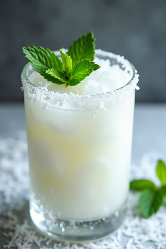 festive coconut mocktail delight