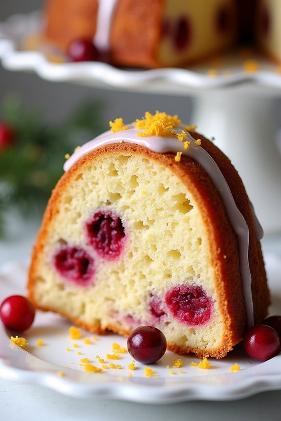 festive cranberry orange cake