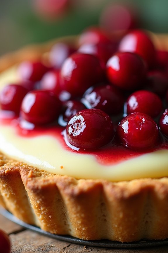festive cranberry orange pie