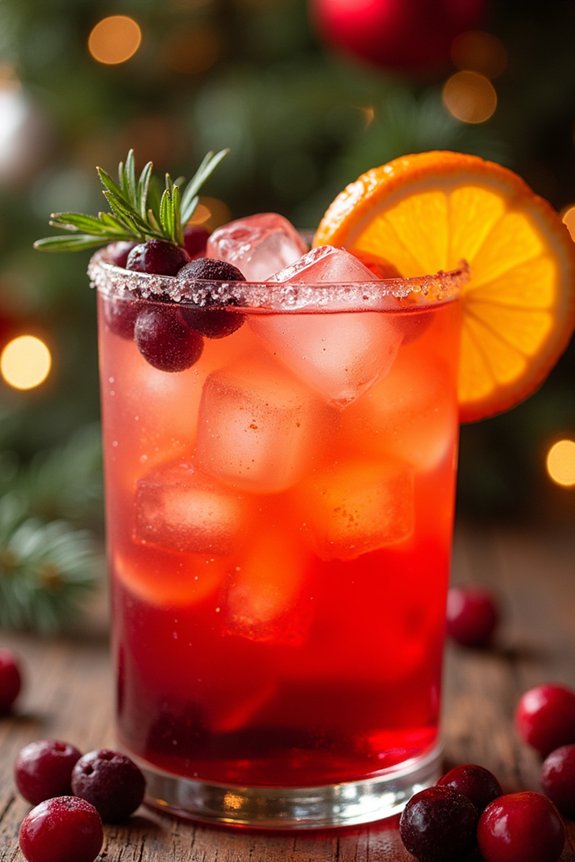 festive cranberry tequila cocktail