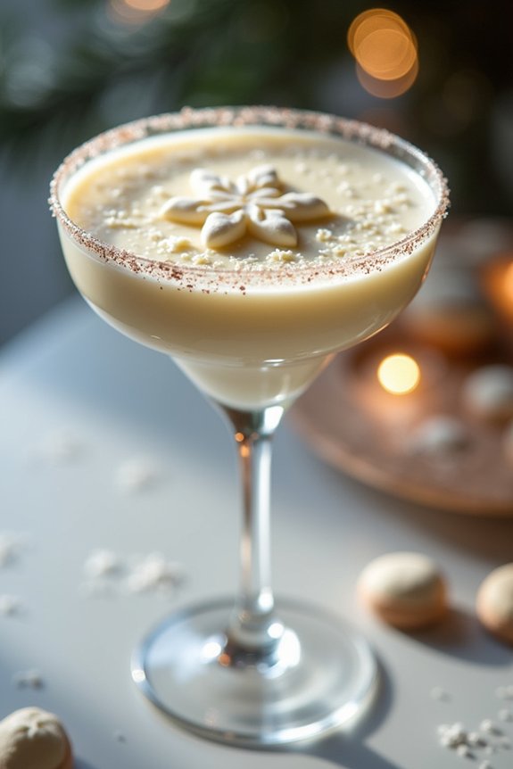 festive creamy chocolate cocktail