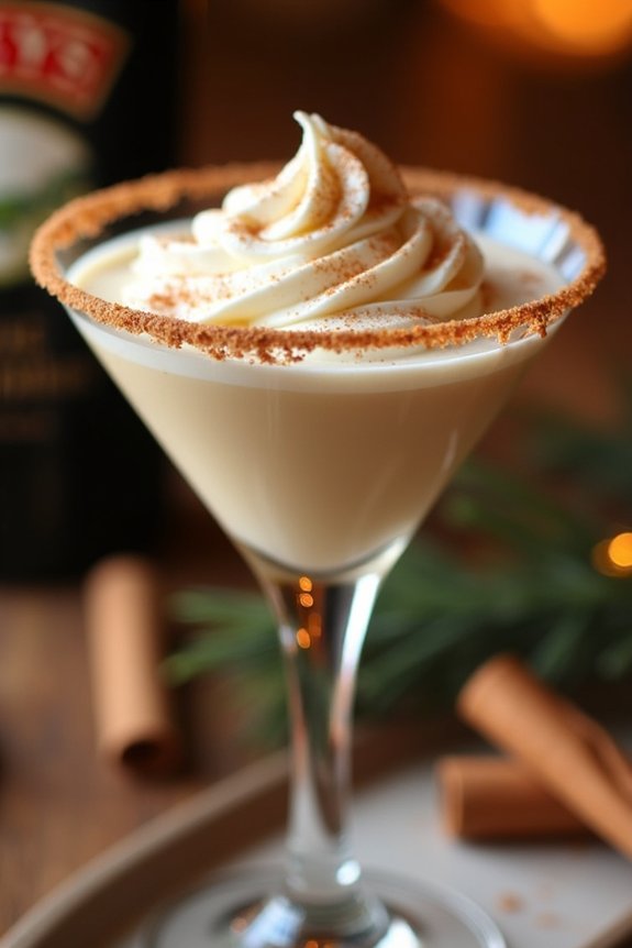 festive creamy holiday cocktail