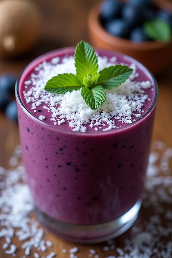 festive creamy holiday smoothie