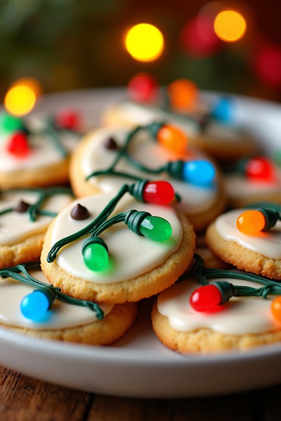 festive decorated sugar cookies