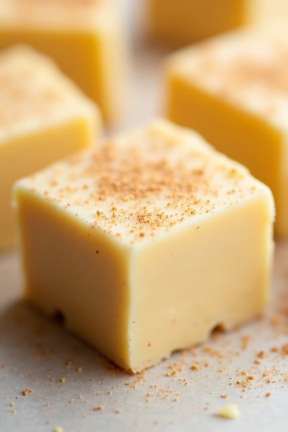 festive eggnog fudge recipe