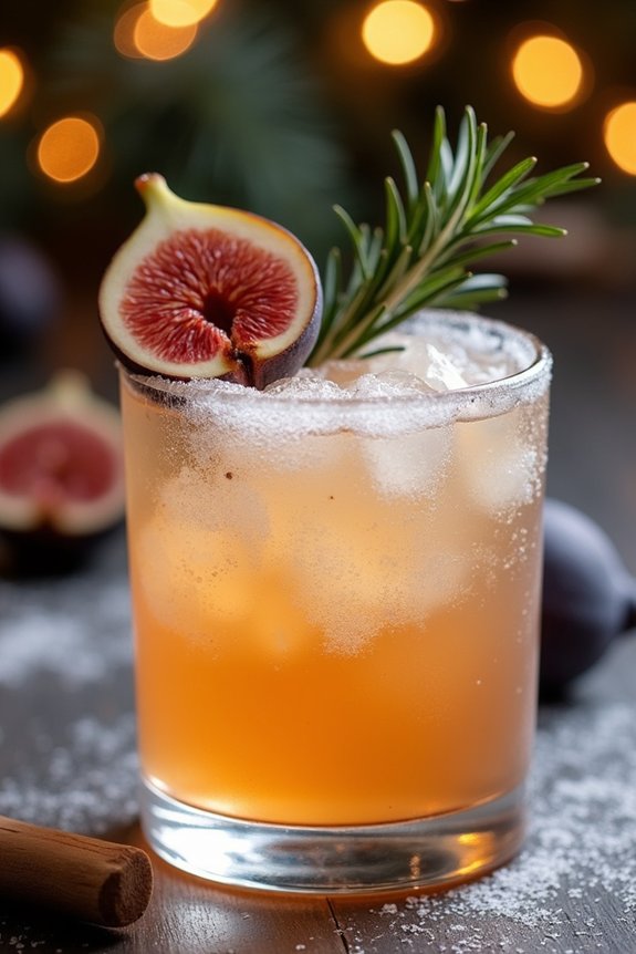 festive fig gin cocktail