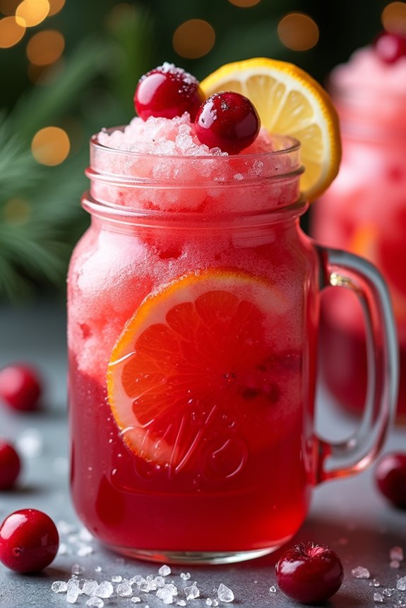 festive frozen holiday punch