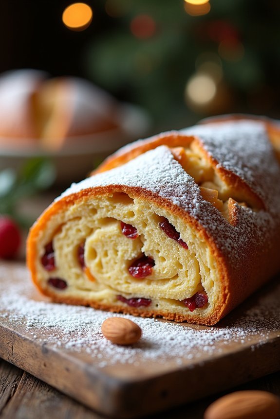 festive german fruit bread