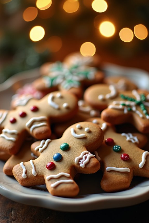 festive gingerbread cookie decorating
