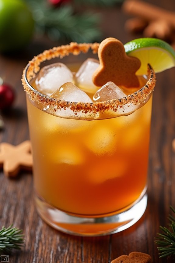 festive gingerbread margarita recipe