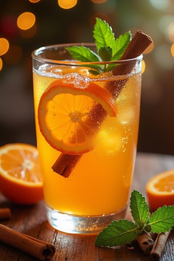 festive golden holiday punch