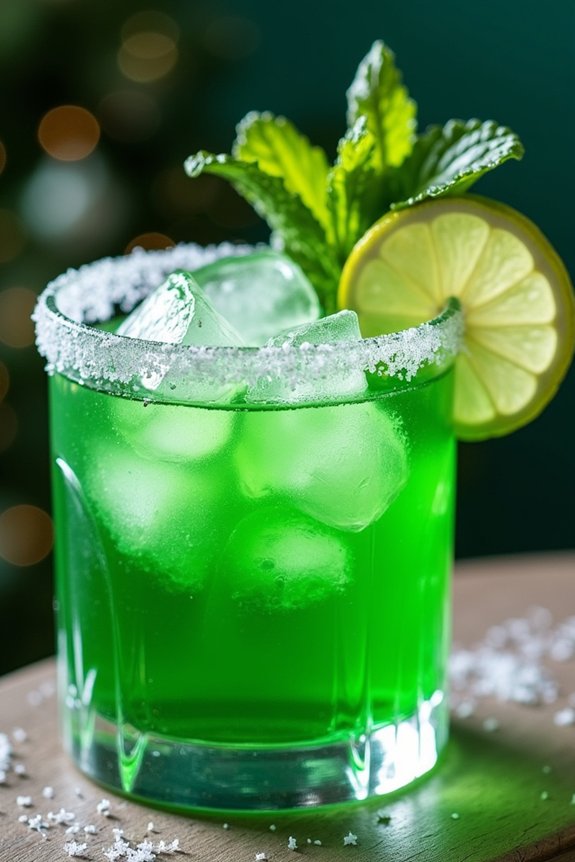 festive grinch mojito recipe