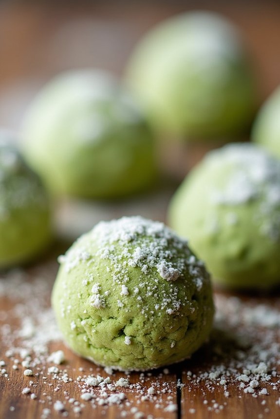 festive healthy matcha cookies
