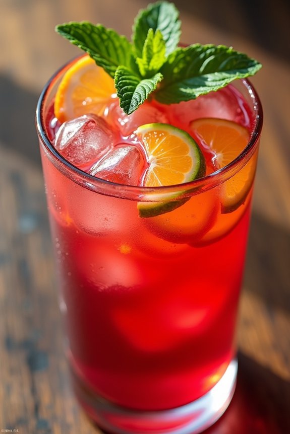festive hibiscus punch recipe