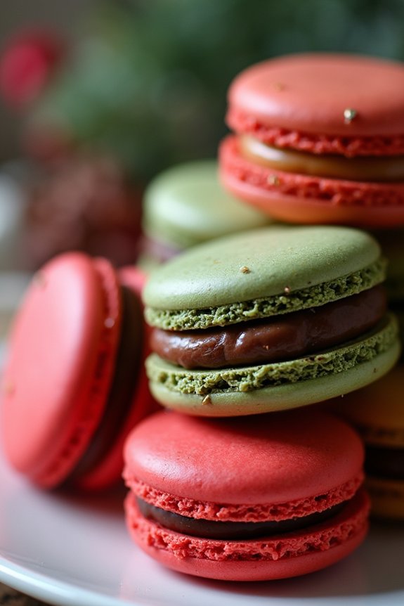 festive holiday macaron recipe