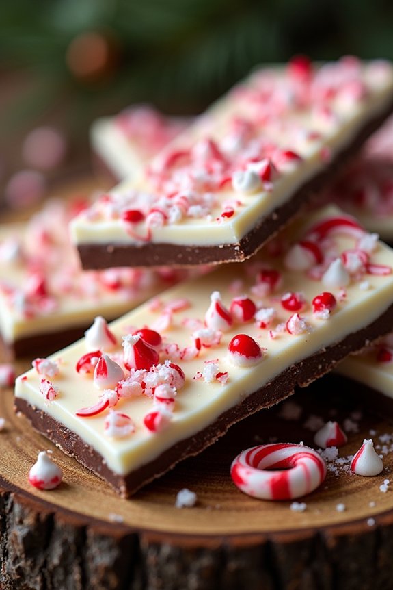 festive homemade peppermint bark