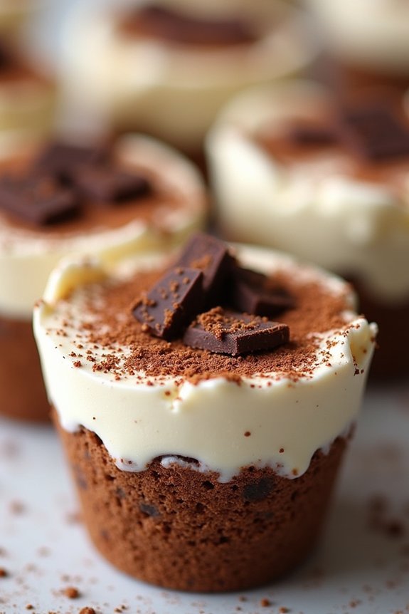 festive individual dessert cups