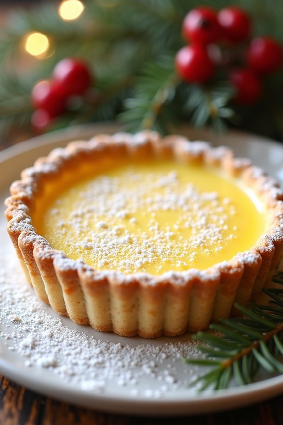festive lemon tart dessert