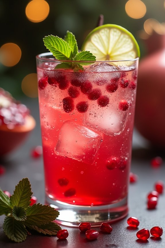 festive low sugar cocktail recipe