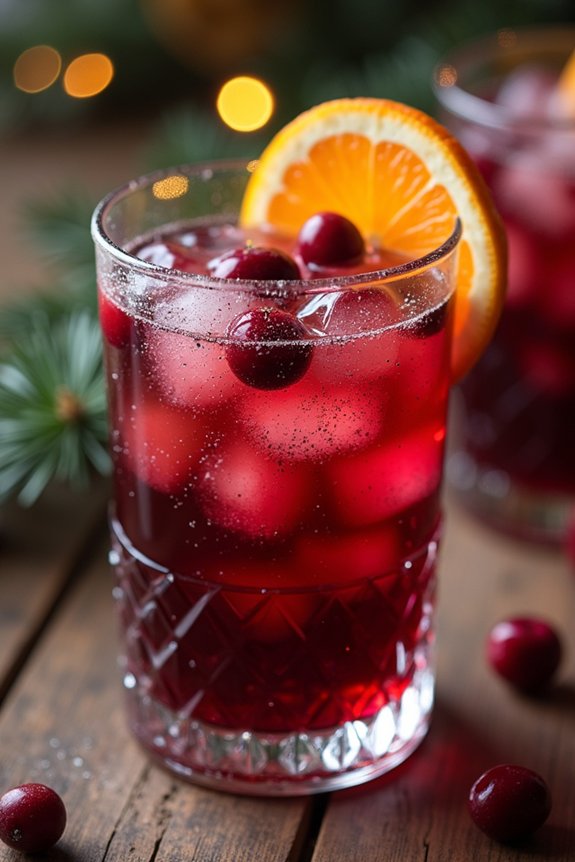 festive low sugar cocktail recipe