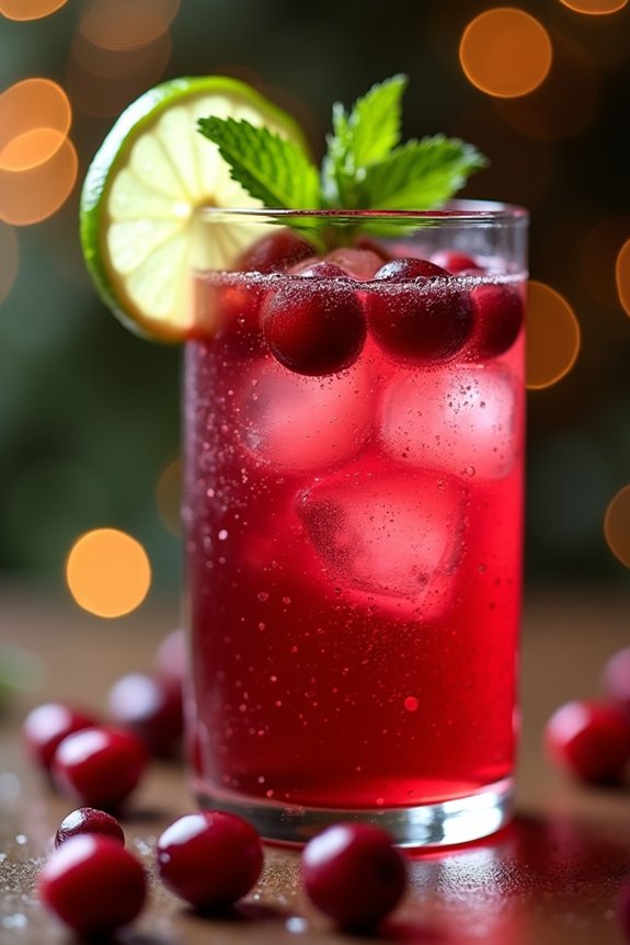 festive low sugar cocktail recipe