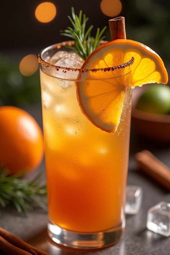 festive low sugar cocktail recipe